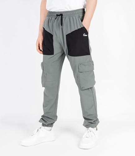 Boys Lightweight Cargo Joggers for Hiking - Size 6-7