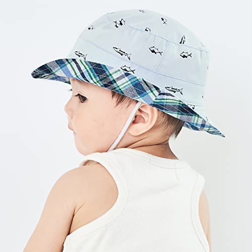 Durio Kids Sun Hat UPF 50+ Reversible Bucket Hat