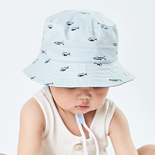 Durio Kids Sun Hat UPF 50+ Reversible Bucket Hat