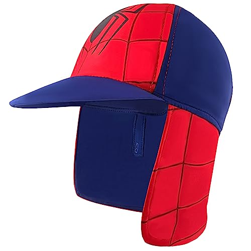 Kids Spider Legionnaires Swim Cap Flap Hat, 2-4 Years