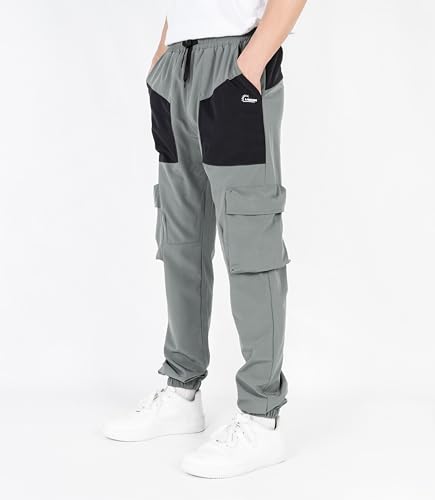 Boys Lightweight Cargo Joggers for Hiking - Size 6-7