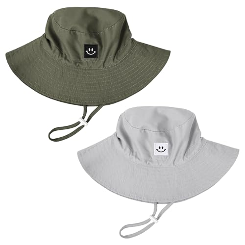 Kids smiley face sun hat for beach travel