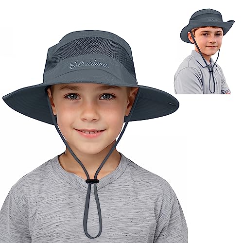 Zando Kids Sun Protective Safari Hat Dark Grey