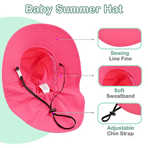 XIAOHAWANG Kids Sun Hat UPF 50+ Beach Protection