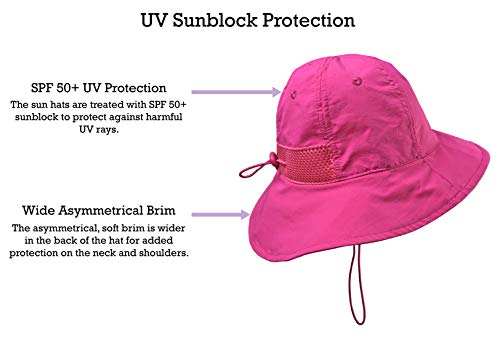 Kids Sun Hats 2-Pack UPF 50+ UV Protection