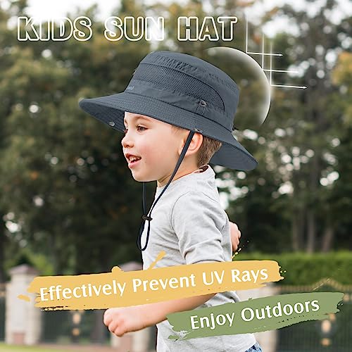 Zando Kids Sun Protective Safari Hat Dark Grey