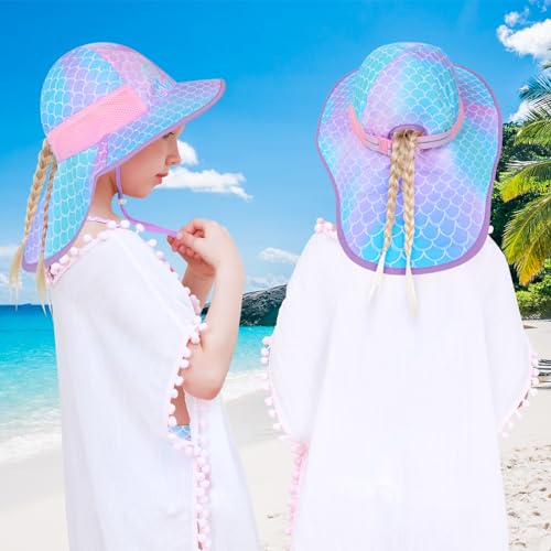 Kids Anti-UV Wide Brim Sun Hat - UPF 50+