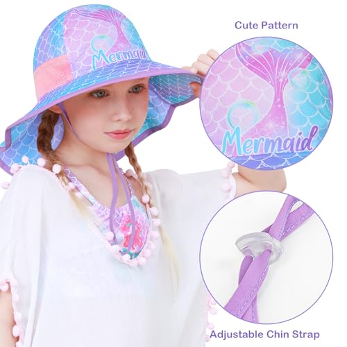 Kids Anti-UV Wide Brim Sun Hat - UPF 50+