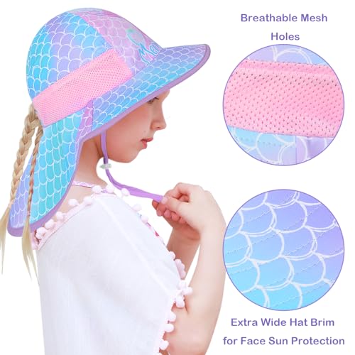 Kids Anti-UV Wide Brim Sun Hat - UPF 50+