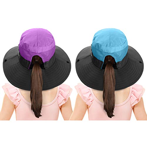 Kids UV Protection Wide Brim Sun Hat - 2 Pack