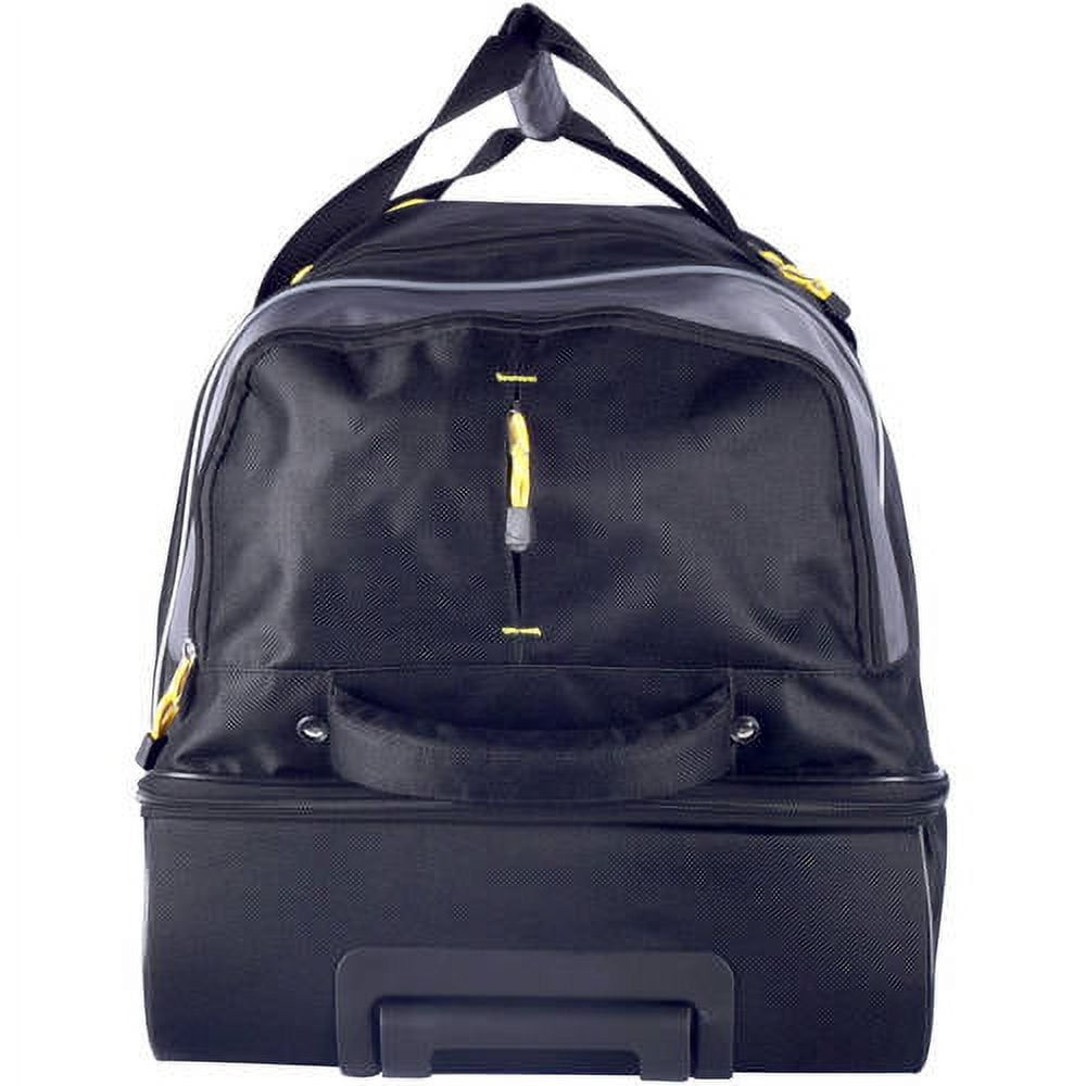 30" Black Rolling Duffel with Telescopic Handle