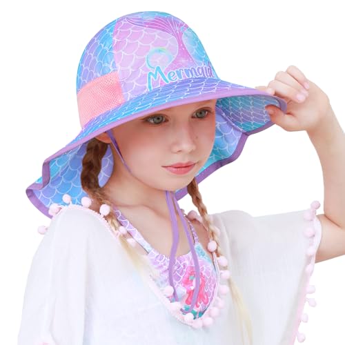 Kids Anti-UV Wide Brim Sun Hat - UPF 50+