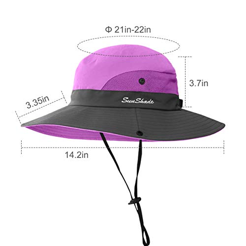 Kids UV Protection Wide Brim Sun Hat - 2 Pack