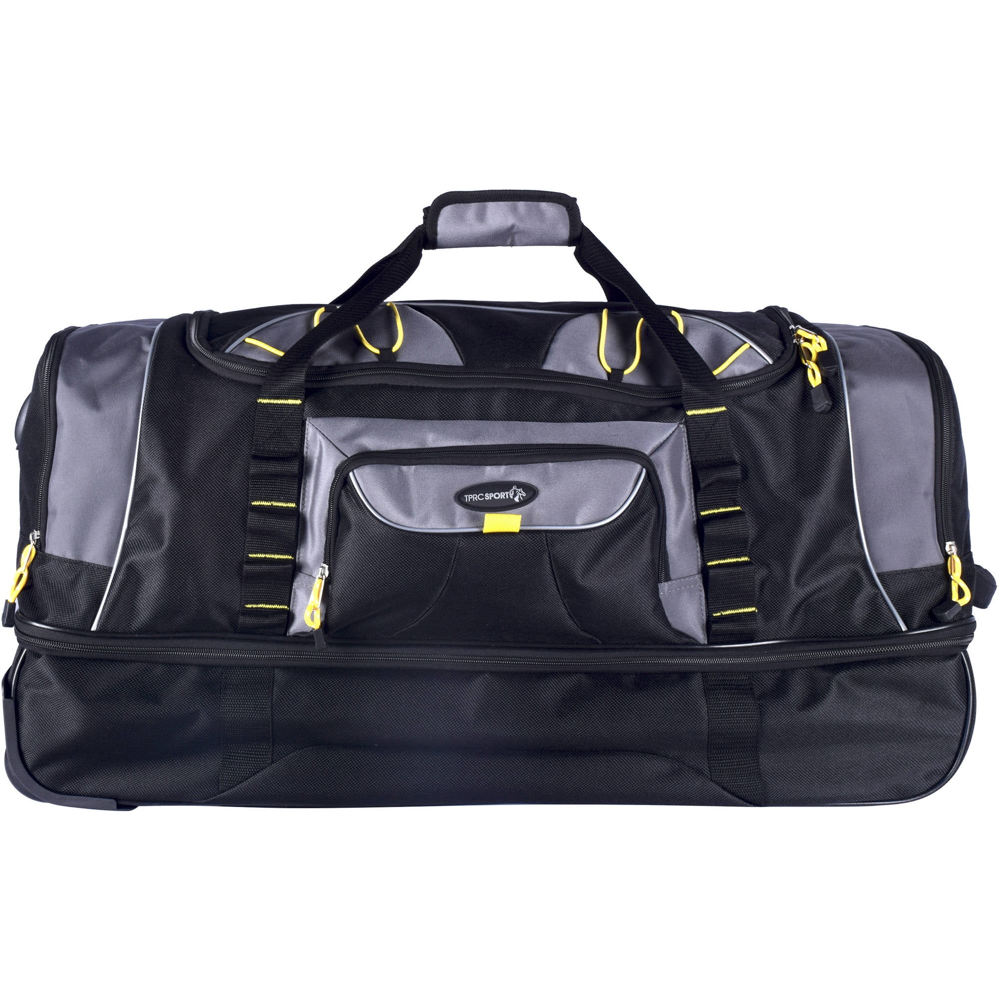 30" Black Rolling Duffel with Telescopic Handle