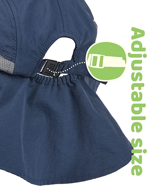 Kids Sun Hat with Neck Flap UPF 50+ UV Protection
