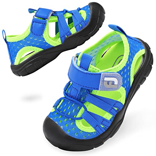 JOINFREE Kids Water Shoes Quick Dry Sandals Blue Green