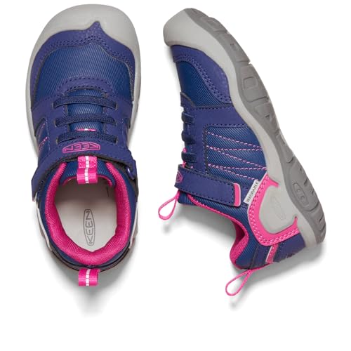KEEN Unisex-Child Knotch Peak Sneakers, Blue/Pink, Size 7