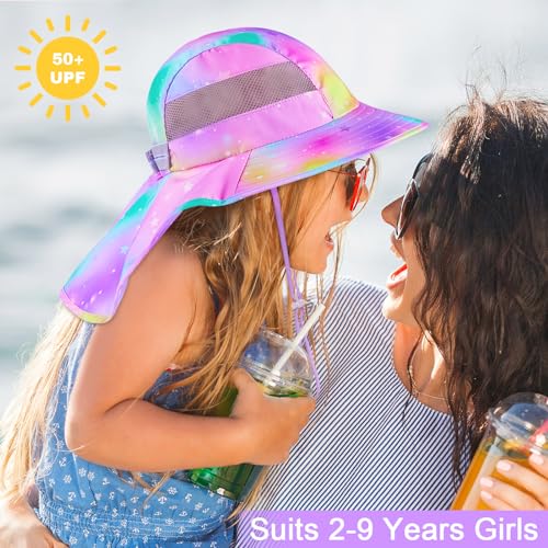 Unicorn Sun Hat with UV Protection for Kids