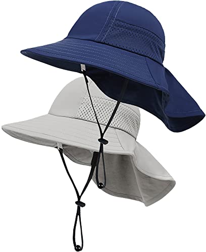 2-Pack UPF 50+ Sun Hats for Kids