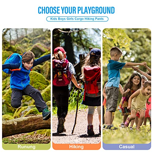 Youth Cargo Pants for Boys, Outdoor Travel Ready