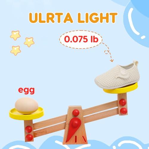 FEETCITY Toddler Barefoot Walking Shoes Sneakers Beige