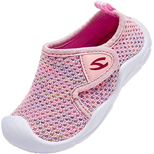 Lightweight Breathable Kids Tennis Shoes - Pink (Toddler 6)