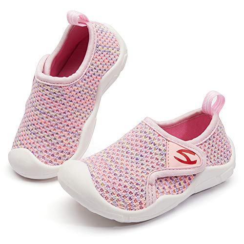 Lightweight Breathable Kids Tennis Shoes - Pink (Toddler 6)
