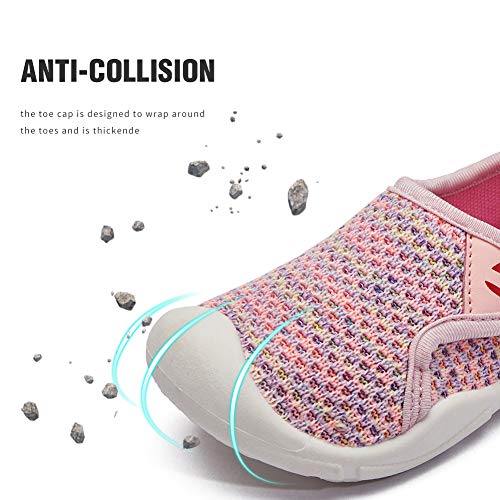 Lightweight Breathable Kids Tennis Shoes - Pink (Toddler 6)