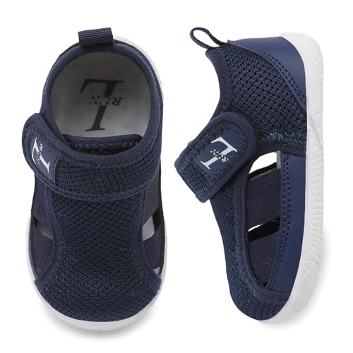 L-RUN Lightweight Breathable Toddler Sneakers in Navy