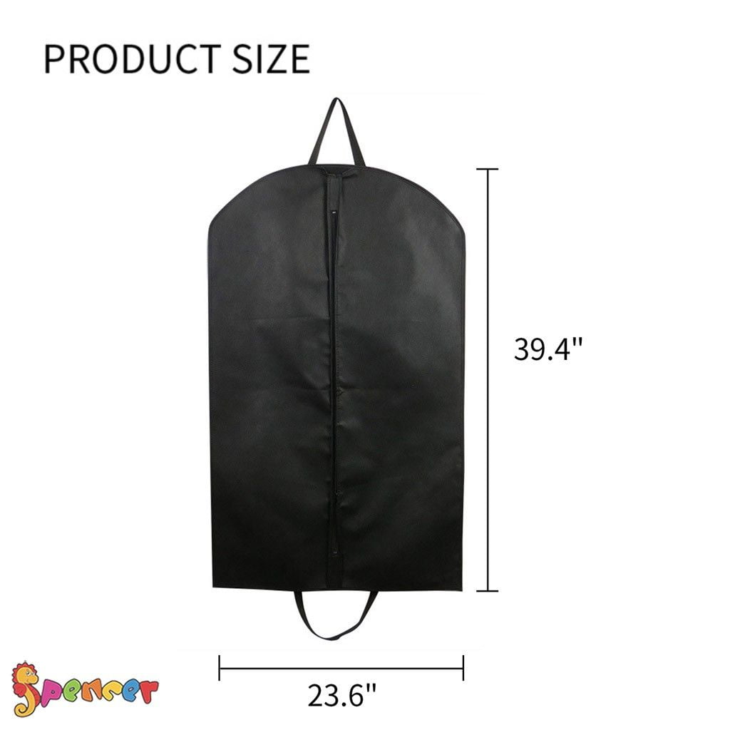 2 Pack Spencer Black Garment Bags