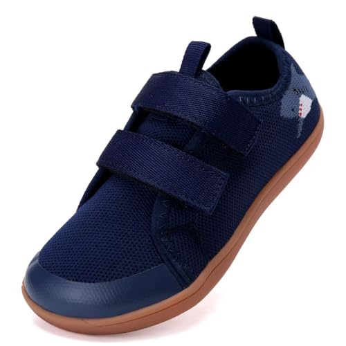WateLves Kid Wide Barefoot First Walking Sneakers Blue
