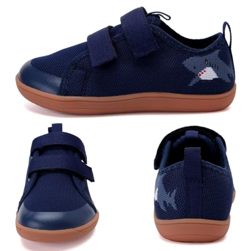 WateLves Kid Wide Barefoot First Walking Sneakers Blue