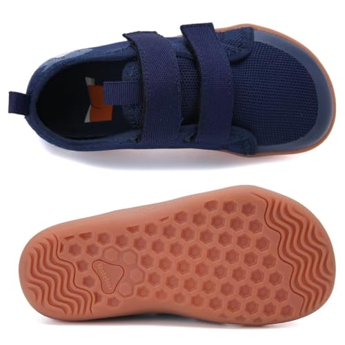 WateLves Kid Wide Barefoot First Walking Sneakers Blue