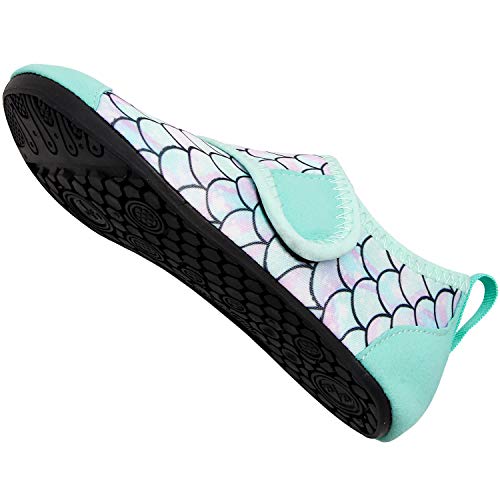 Kids Water Shoes for Beach and Pool - GREEN/SCALE