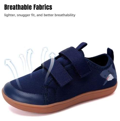 WateLves Kid Wide Barefoot First Walking Sneakers Blue