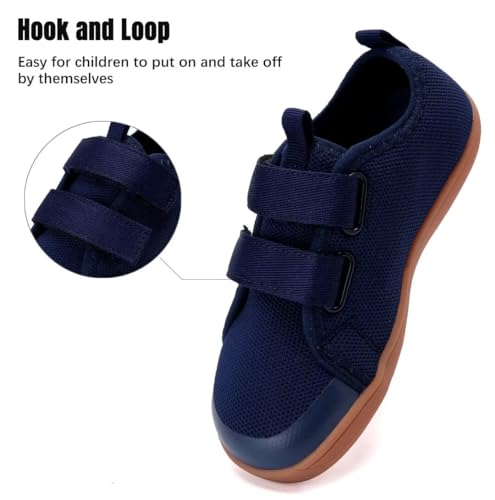 WateLves Kid Wide Barefoot First Walking Sneakers Blue