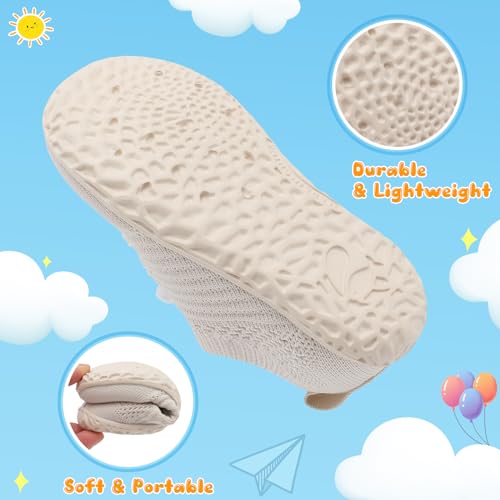 Centipede Demon Kids Slip-On Fashion Sneakers in Beige