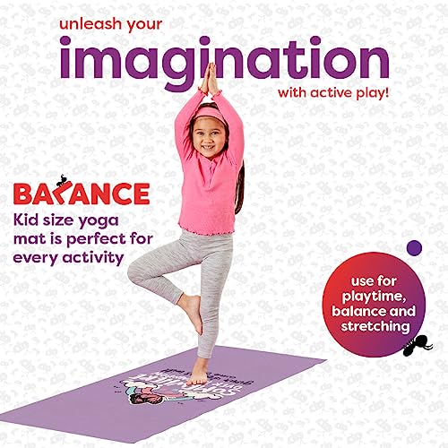 Antsy Pants Kids Yoga Mat - Non-Slip, 3mm Thick