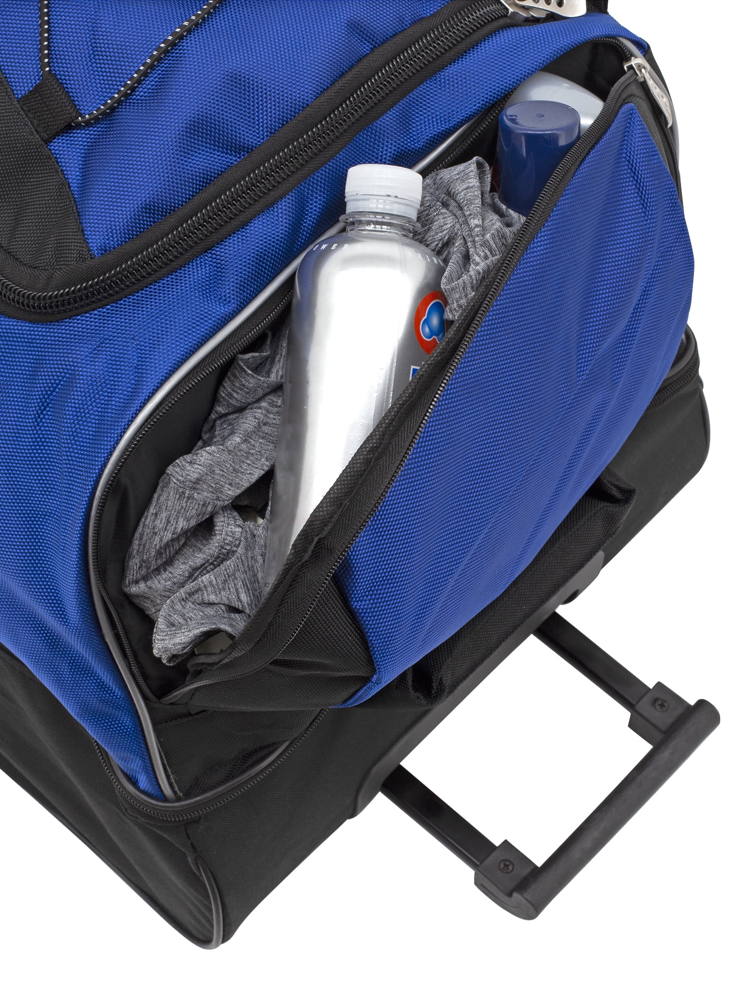 PROTEGE 36" DROP-BOTTOM ROLLING DUFFEL - BLUE W/ BLACK