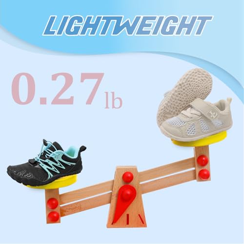 L-RUN Barefoot Kids Shoes Beige 7.5-8 Toddler