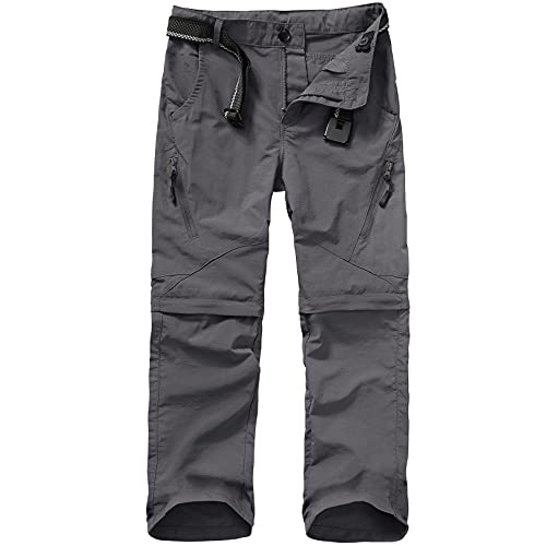 Kids Adjustable Waist Outdoor Quick Dry Cargo Scout Pants