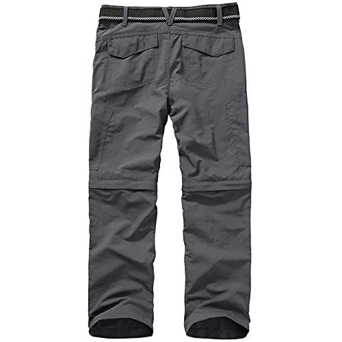 Kids Adjustable Waist Outdoor Quick Dry Cargo Scout Pants