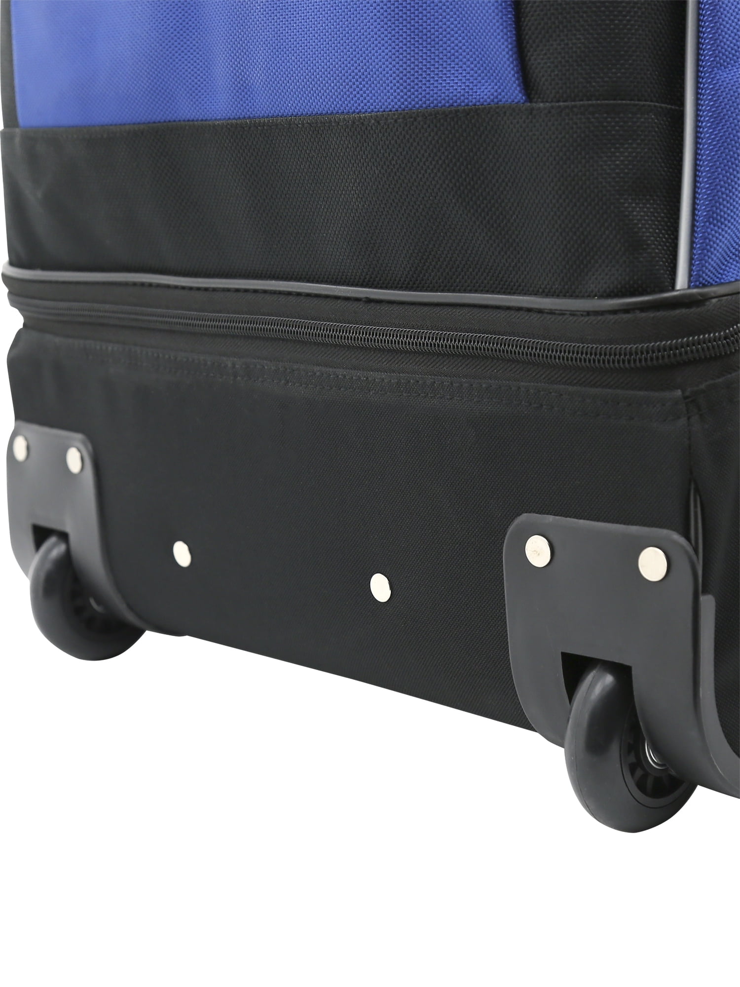 PROTEGE 36" DROP-BOTTOM ROLLING DUFFEL - BLUE W/ BLACK