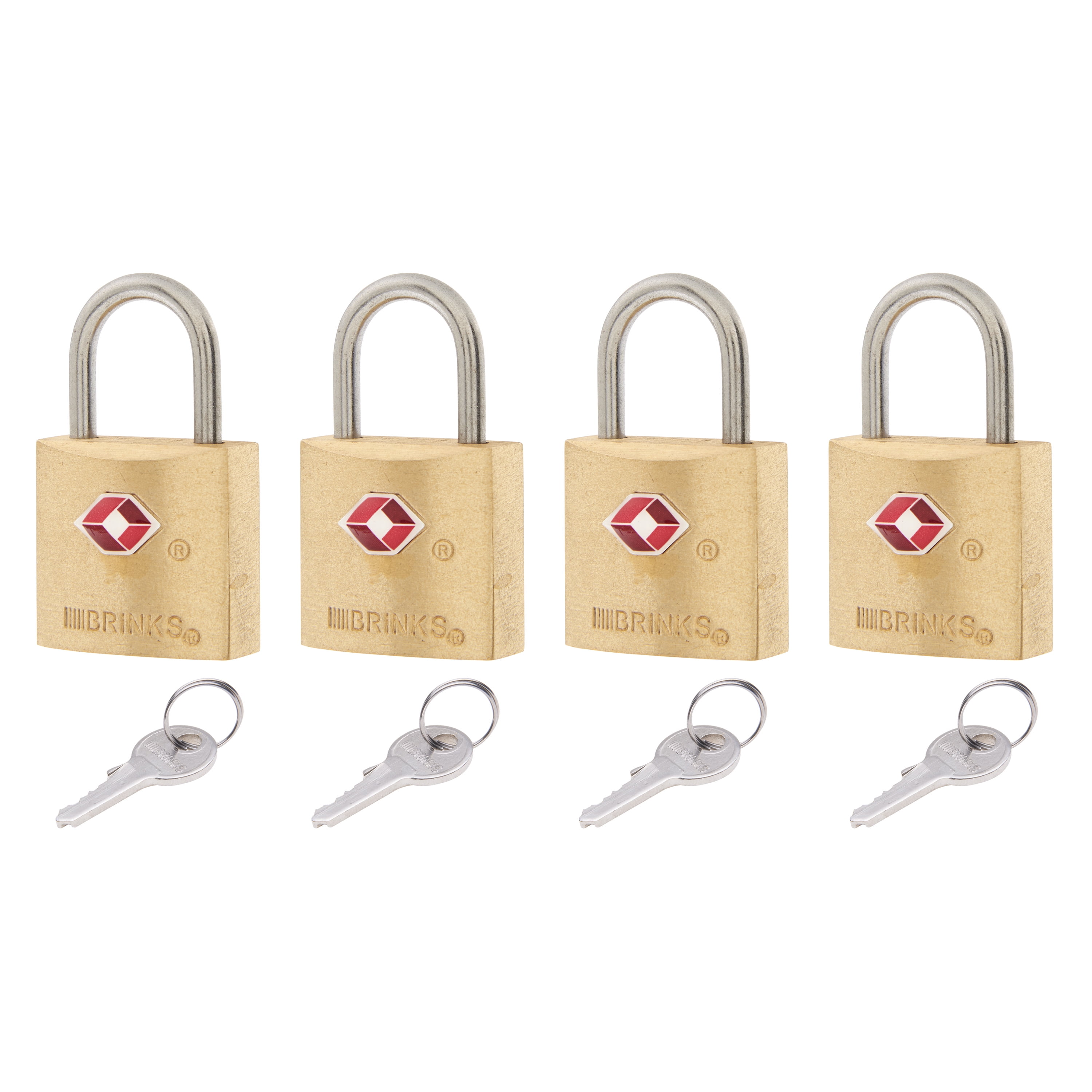 Pack of 4 TSA-Approved Luggage Padlocks