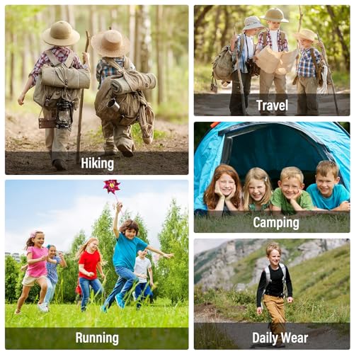 Kids Adjustable Waist Outdoor Quick Dry Cargo Scout Pants