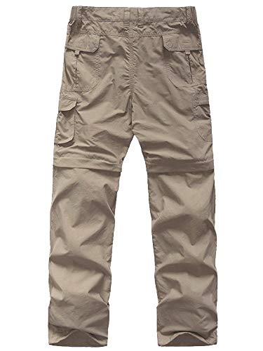 Khaki Outdoor Convertible Cargo Pants for Kids
