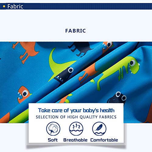 Blue Dinosaur Lightweight Rain Jacket for Kids (Size 4T)