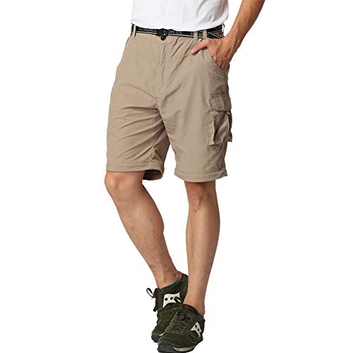 Boys Outdoor Cargo Convertible Hiking Pants Khaki