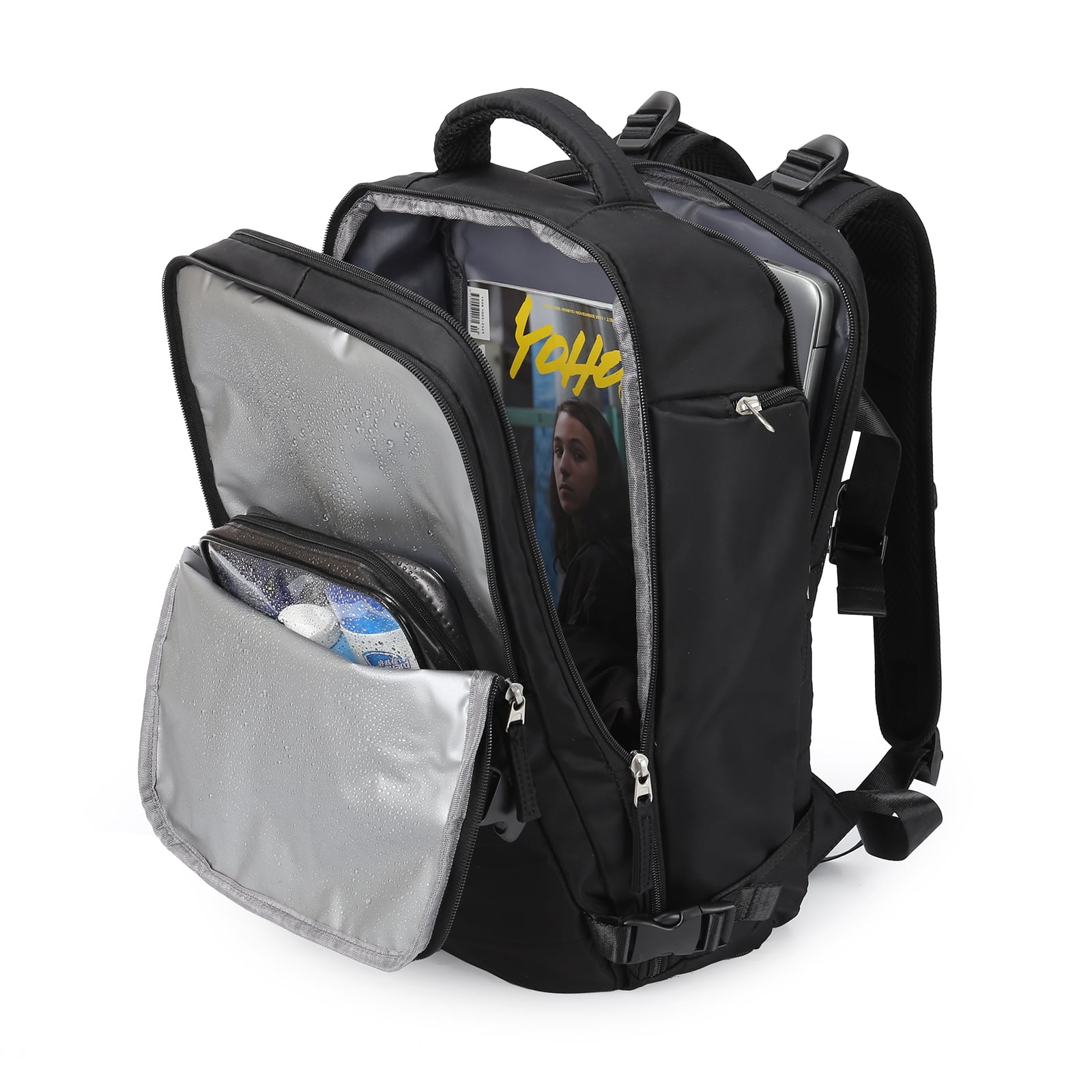 Waterproof Women's Hiking Backpack - Black