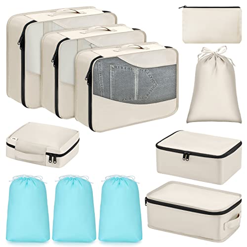 Travel cube set for easy luggage organization